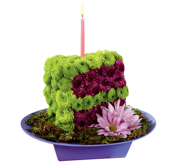 FTD Festive Wishes Floral Cake Slice
